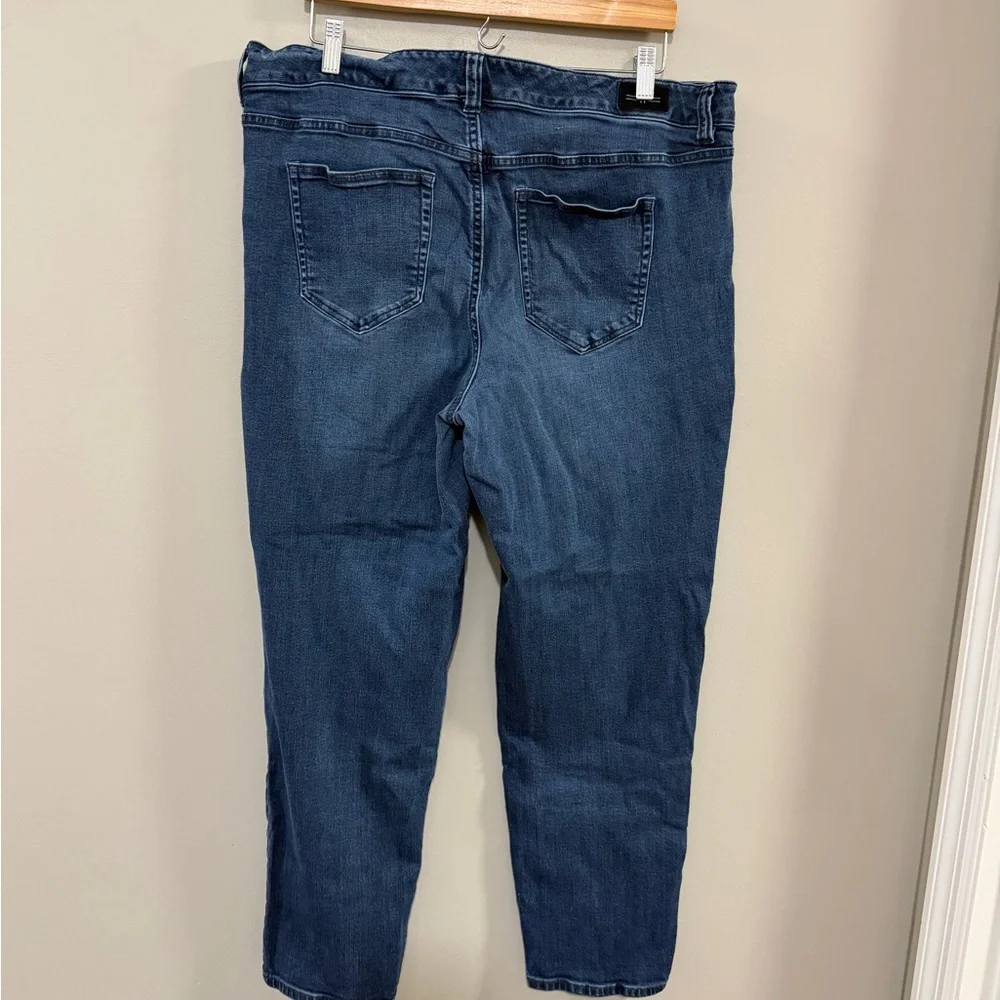 Liverpool Dark Blue The Slim Boyfriend Ankle Jeans. Size 16W - Picture 2 of 7